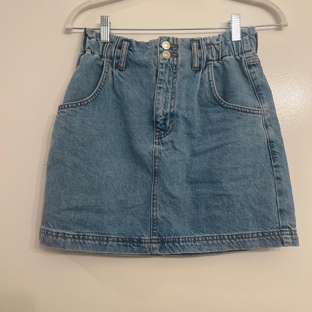 Topshop Denim Mini Skirt